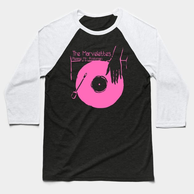 Spin Your Vinyl - Please Mr. Postman Baseball T-Shirt by earthlover